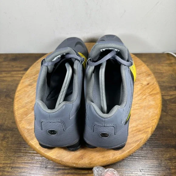 Nike Shox Nz Mens Grey Yellow Athletic Running Shoes Size 11.5 633631-070
